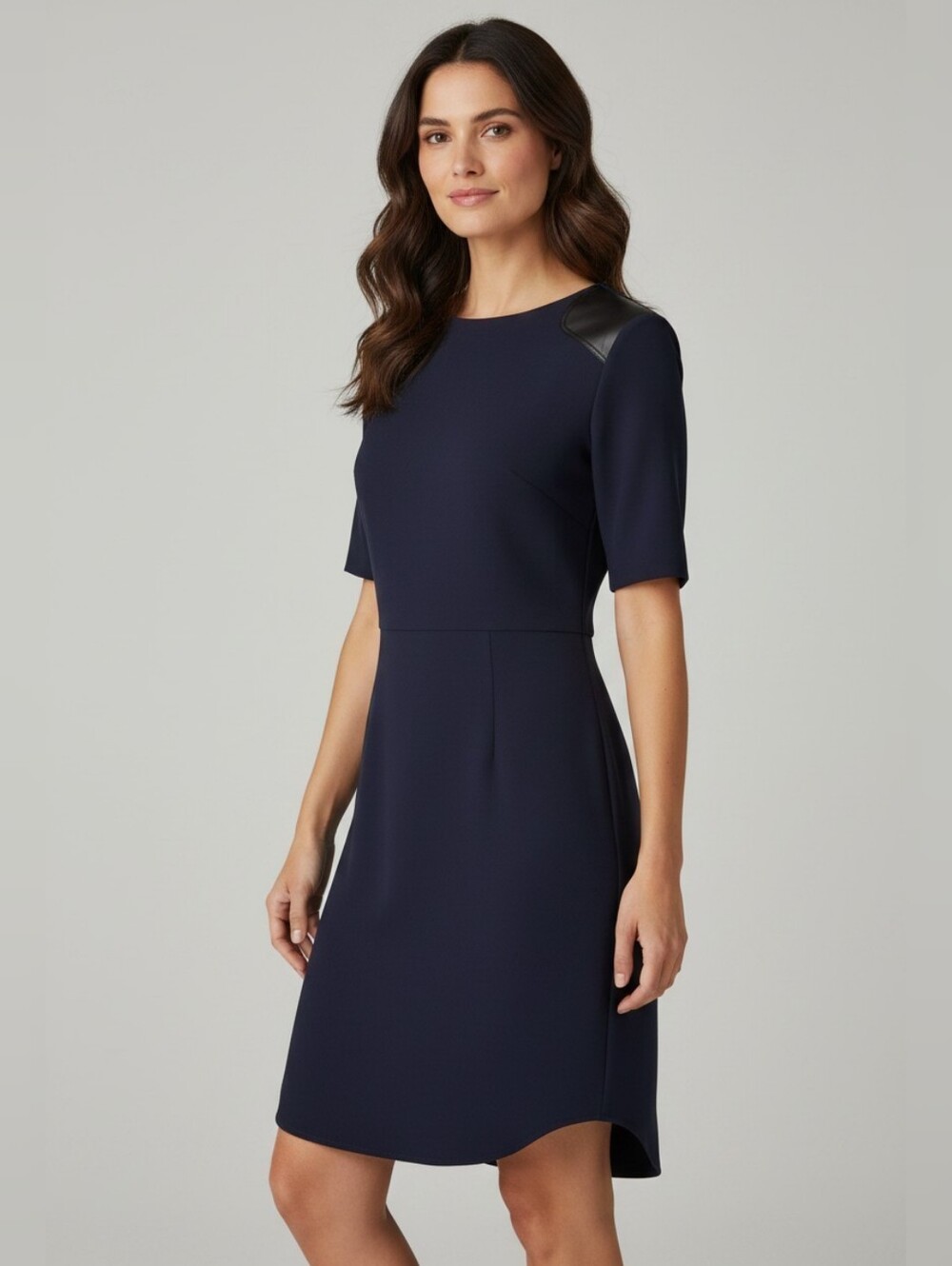 Authentic Marc by Marc Jacobs Navy Blue Ink Dress Leather Luxury